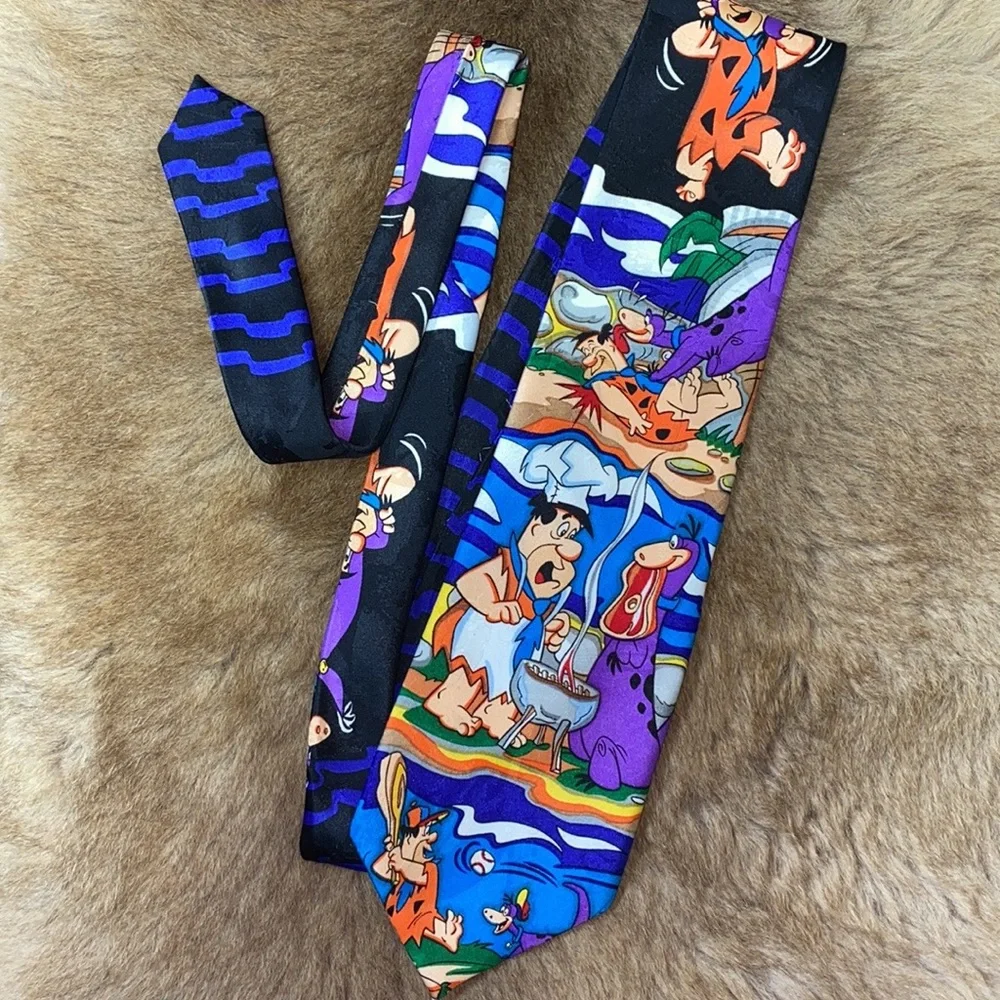 90s 1993 Flintstones Tie Vintage